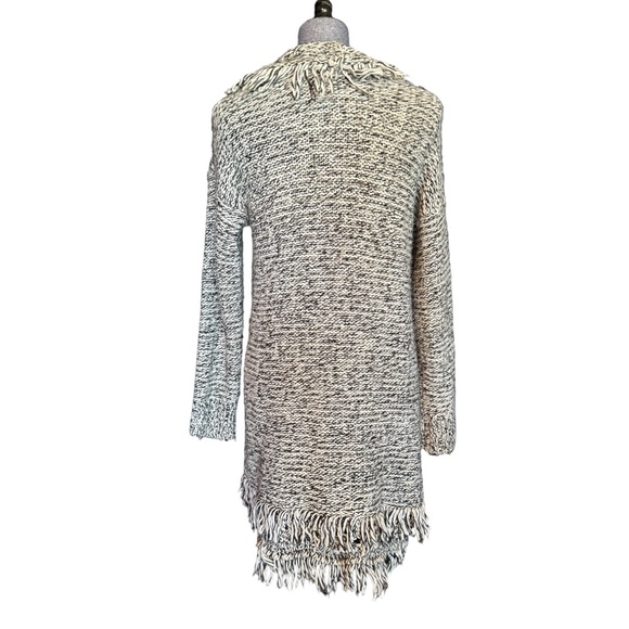 Bethany Mota Black and White Knit long open cardigan Sweater small petite women - Picture 2 of 4